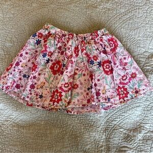 🌟3/$20🌟 Beautiful, pink, botanical floral gap kids skirt twirly, fully lined